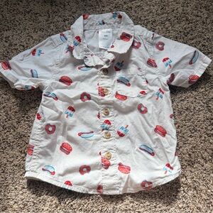 Patriotic Fourth of July Polo Shirt Size 18 Months